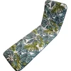 Cuscino per lettino Foglia verde 58x188x4 cm