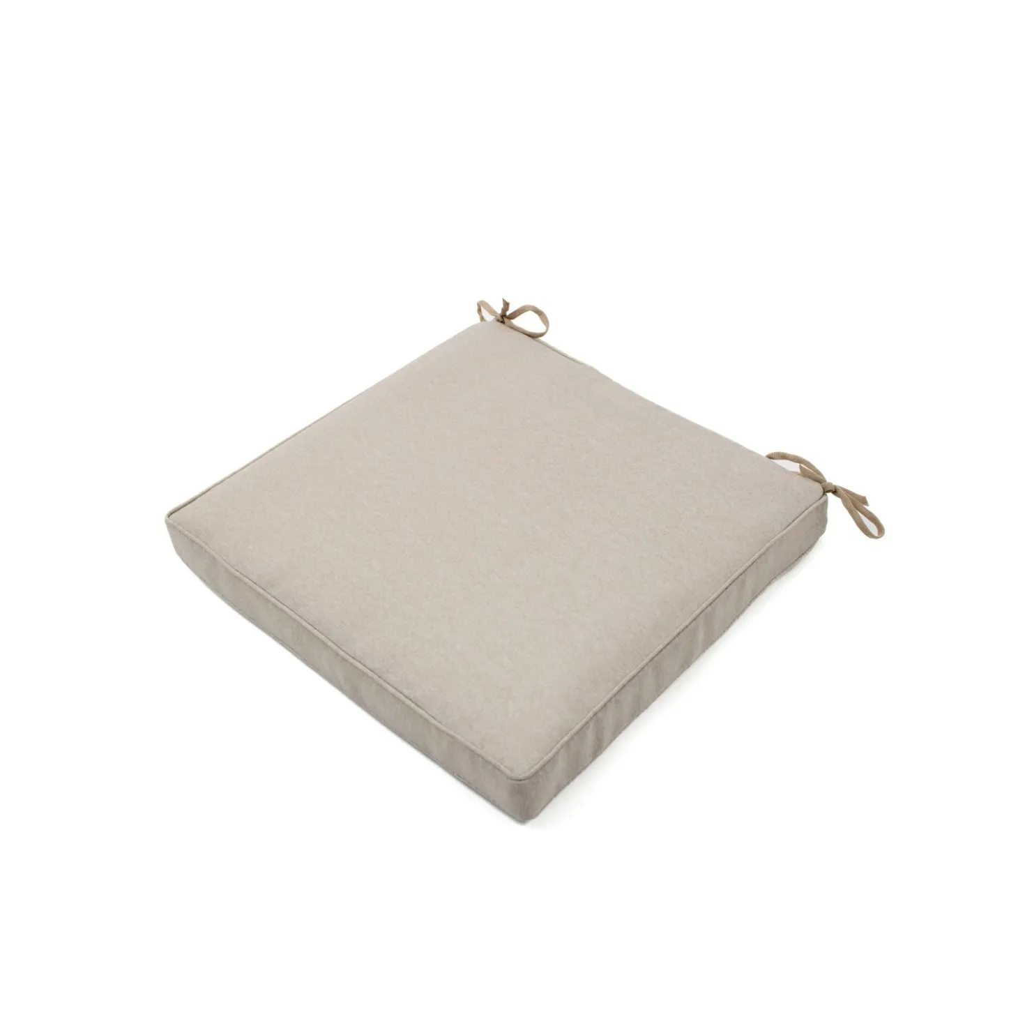 Cuscino per sedia beige 40x40x5 cm