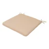 Cuscino per sedia color lino 40x40 cm
