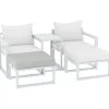 Cuscino per sgabello lounge set Carleton grigio