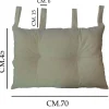 Cuscino per testiera letto 70x45 cm beige