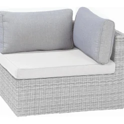 Cuscino schienale per poltrona da esterno Olea grigio 62x37x18 cm