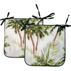 Cuscino sedia 2 pz Palm Beach 40x40 cm verde
