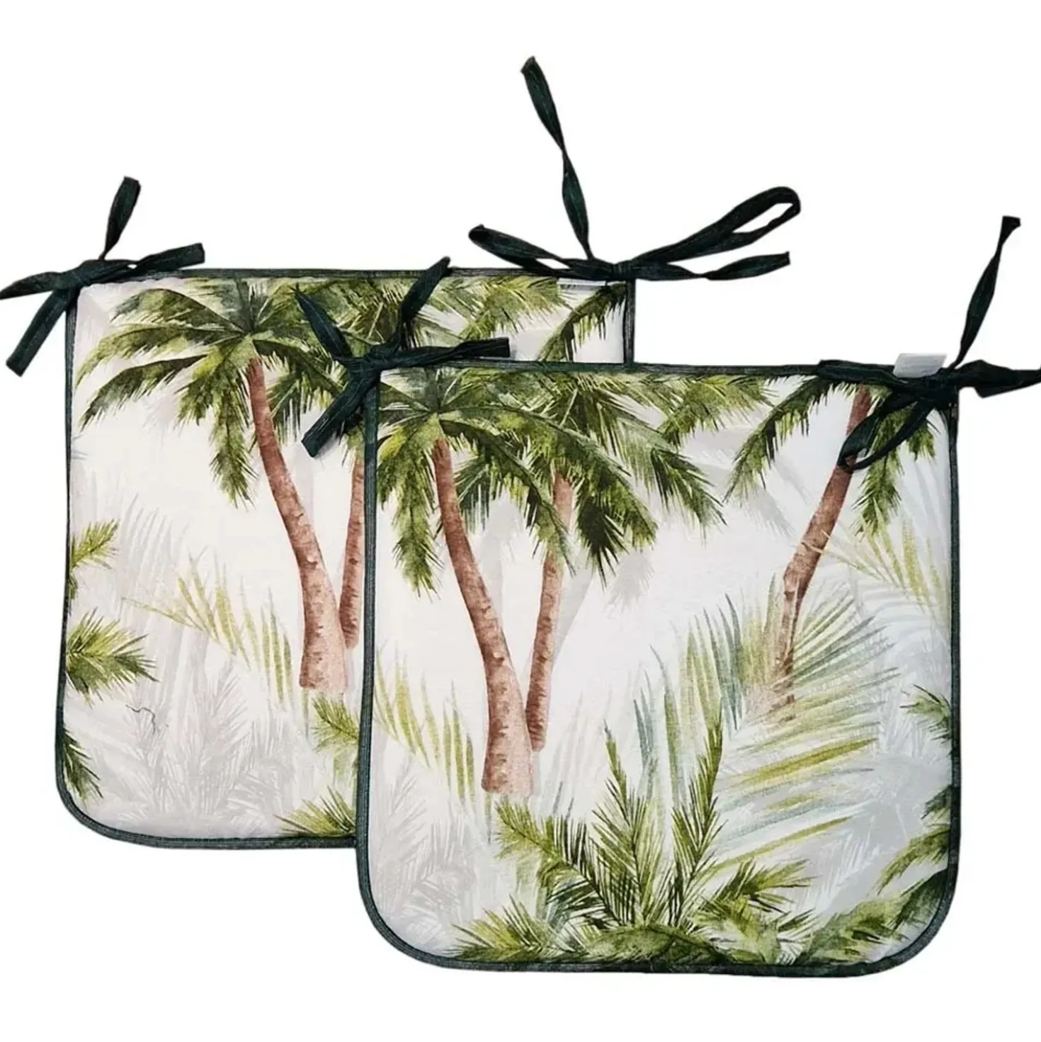 Cuscino sedia 2 pz Palm Beach 40x40 cm verde