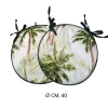 Cuscino sedia 2 pz tondo Palm Beach Ø 40 cm verde