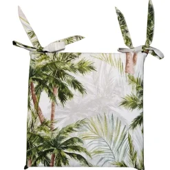 Cuscino sedia sfoderabile Palm Beach 40x40 cm verde