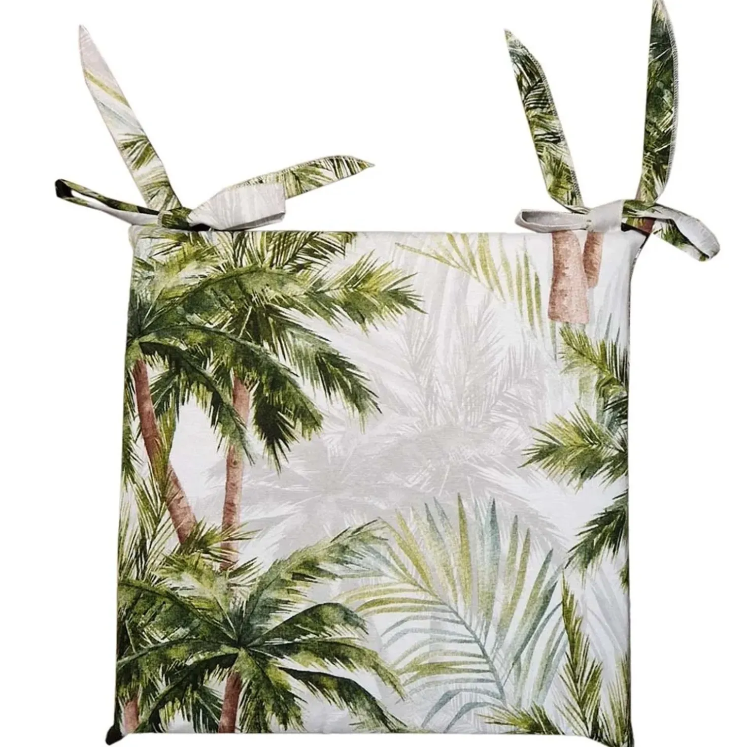 Cuscino sedia sfoderabile Palm Beach 40x40 cm verde