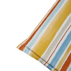 Cuscino spalla bassa con aletta 90x45 cm riga arancio
