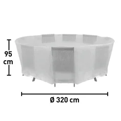 Custodia tavolo rotondo 305x95 cm
