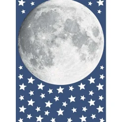 Decorazione adesiva per parete glow moon 47x65 cm