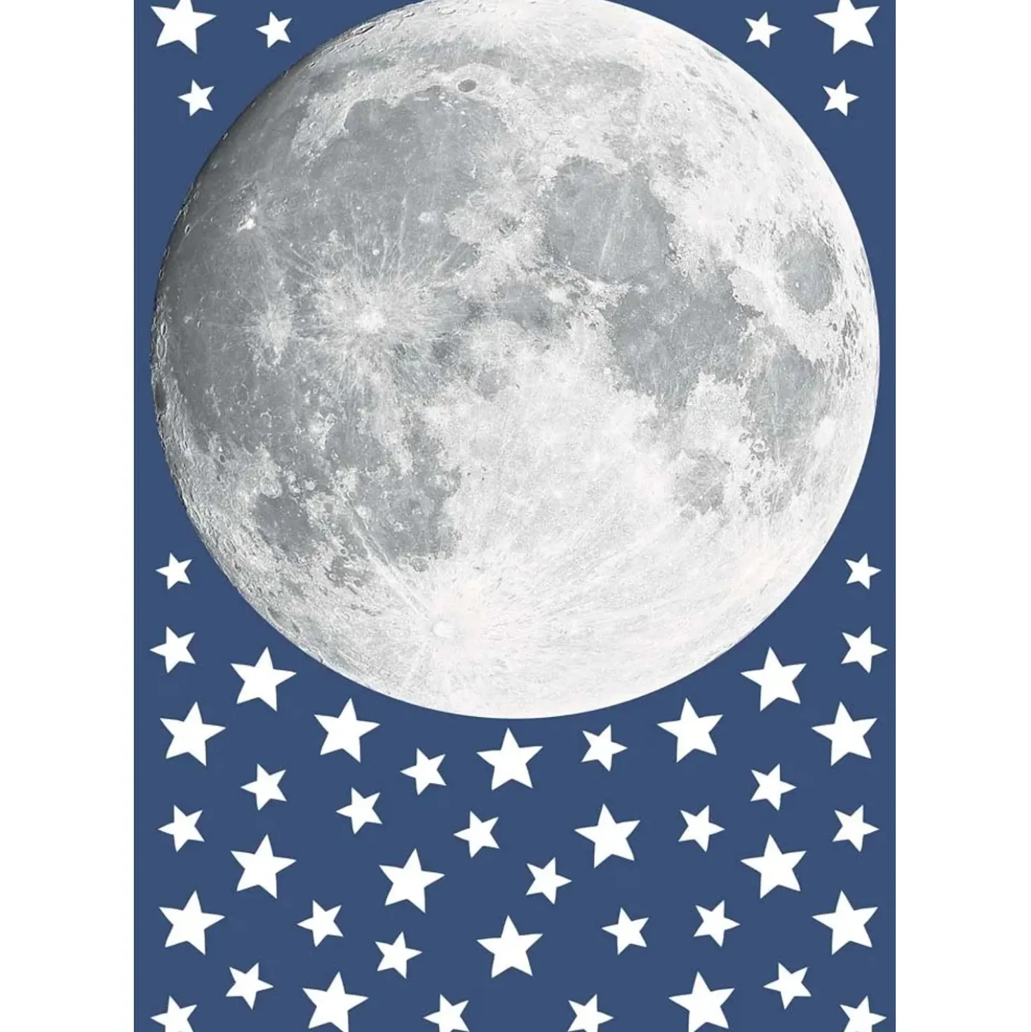 Decorazione adesiva per parete glow moon 47x65 cm