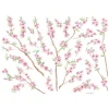 Decorazione adesiva per parete pesco 47x65 cm