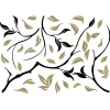 Decorazione adesiva per parete gold ramage 47x65 cm
