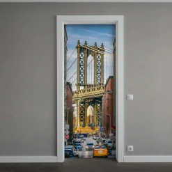 Decorazione Autoadesiva per porta Brooklyn 210x83 cm