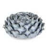 Decorazione fiore Masami azzurro 10 cm