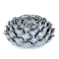 Decorazione fiore Masami azzurro 10 cm