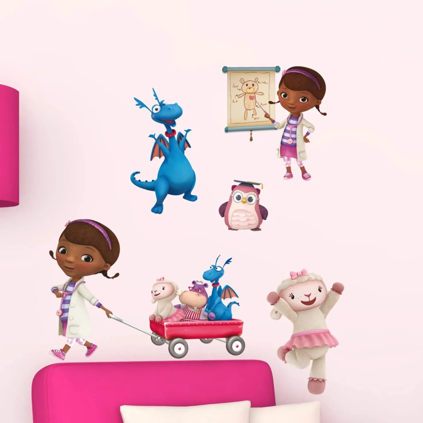 Decorazioni adesive per parete Dottoressa Peluche