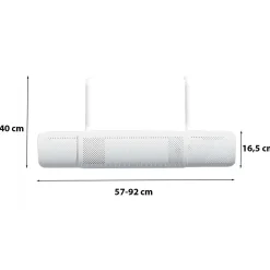 Deflettore per condizionatore da parete universale 57/92x16,5 cm