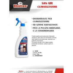 Detergente per climatizzatori Rhutten San Air 750 ml
