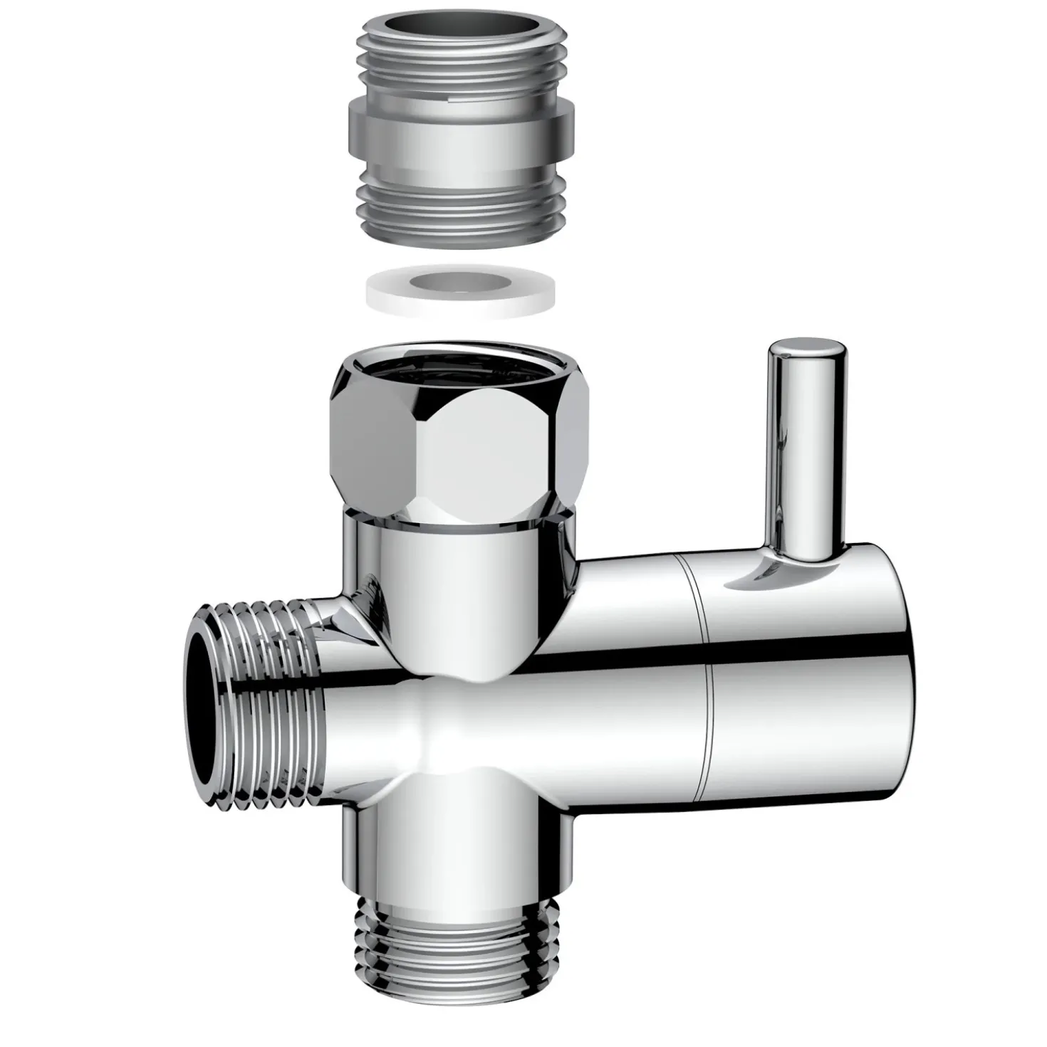Deviatore universale cromo