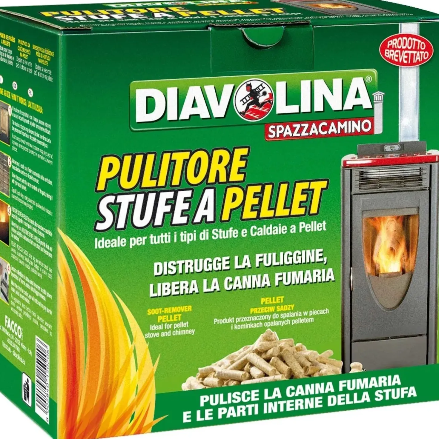 Diavolina Pulitore Stufe a Pellet