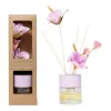 Diffusore di essenza bacchetti fiore Lavander Lilac vetro 100 ml scatola regalo