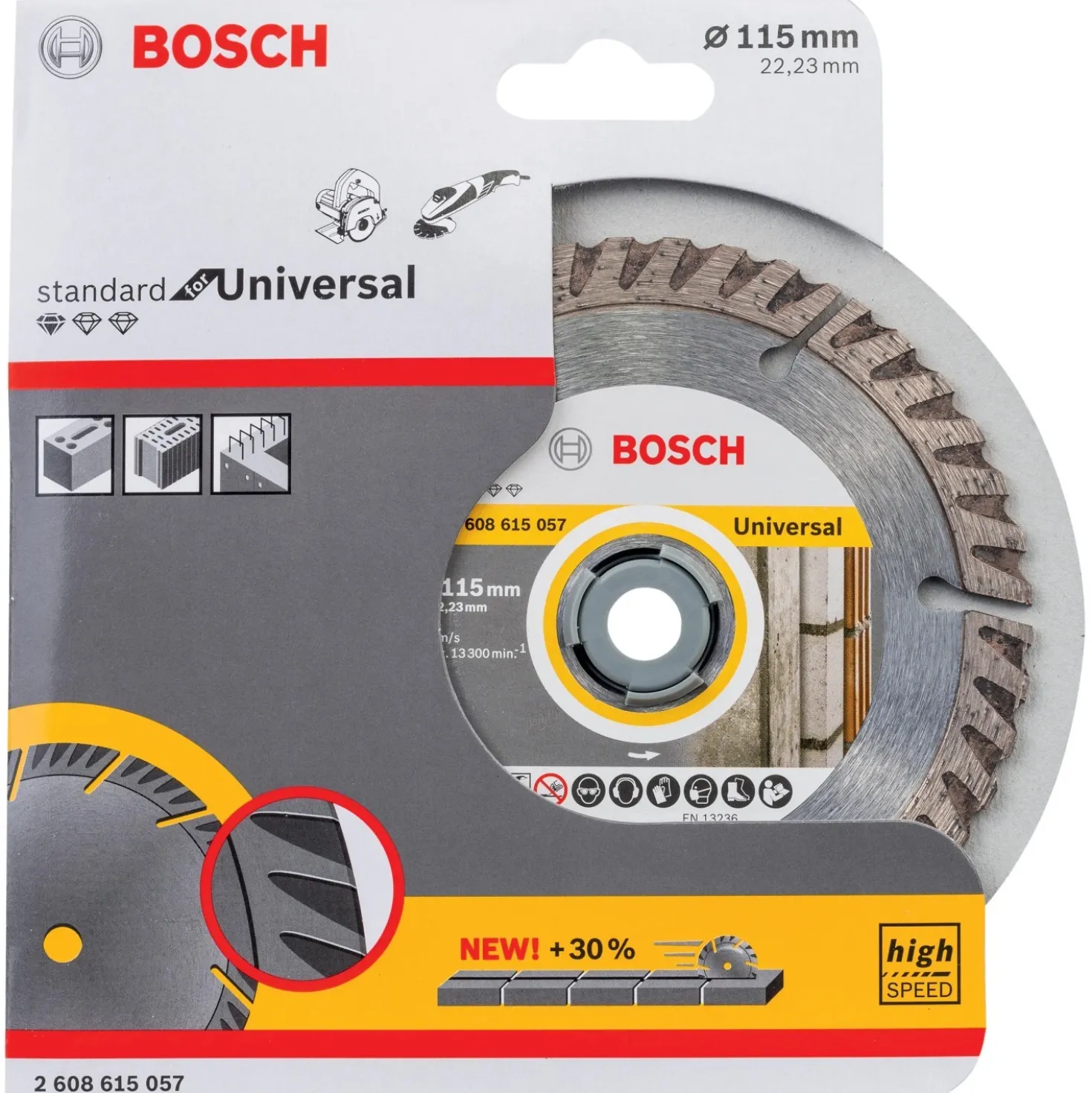 Disco diamantato Bosch standard universale 115 mm