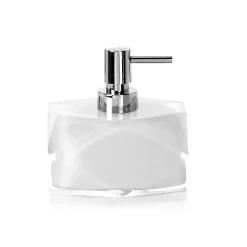Dispenser sapone Chanelle in resina bianco