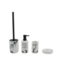 Dispenser sapone da appoggio Cats in ceramica bianco