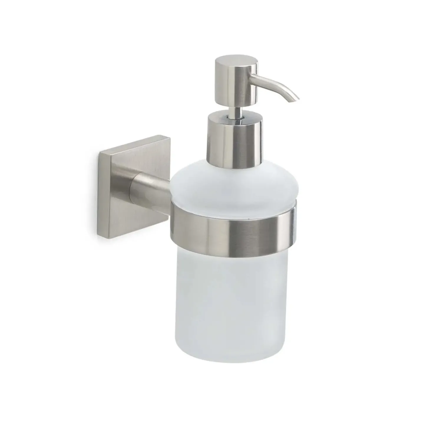 Dispenser sapone Fuji in acciaio e cromall spazzolato