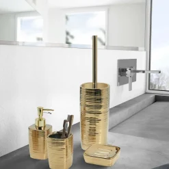 Dispenser sapone Kelly in ceramica oro