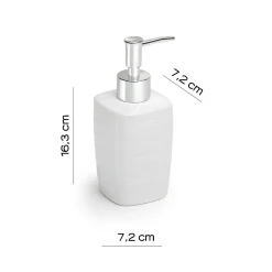 Dispenser sapone Kelly in ceramica bianco