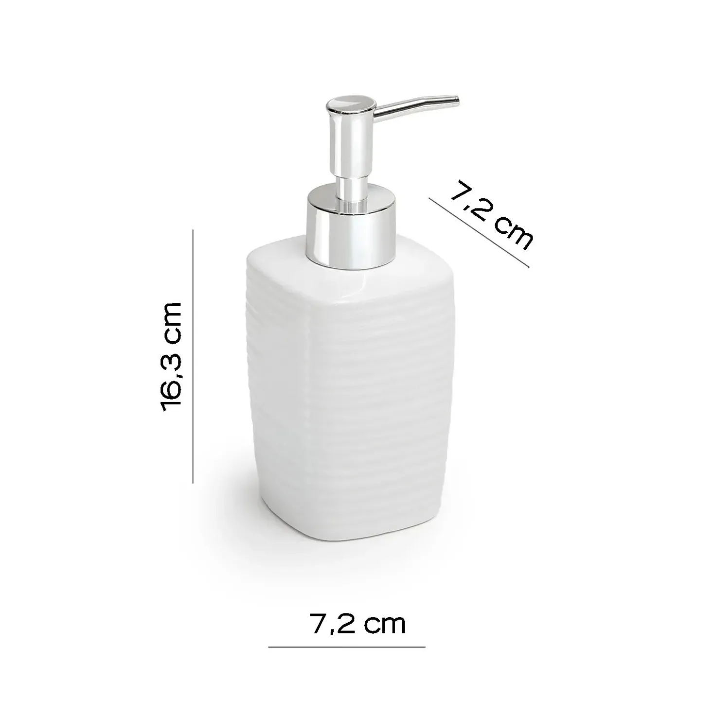 Dispenser sapone Kelly in ceramica bianco