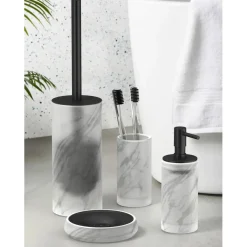 Dispenser sapone Marmor in vetro satinato grigio