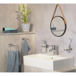 Dispenser sapone Orea Shine vetro e acciaio brillante