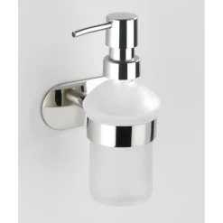 Dispenser sapone Orea Shine vetro e acciaio brillante
