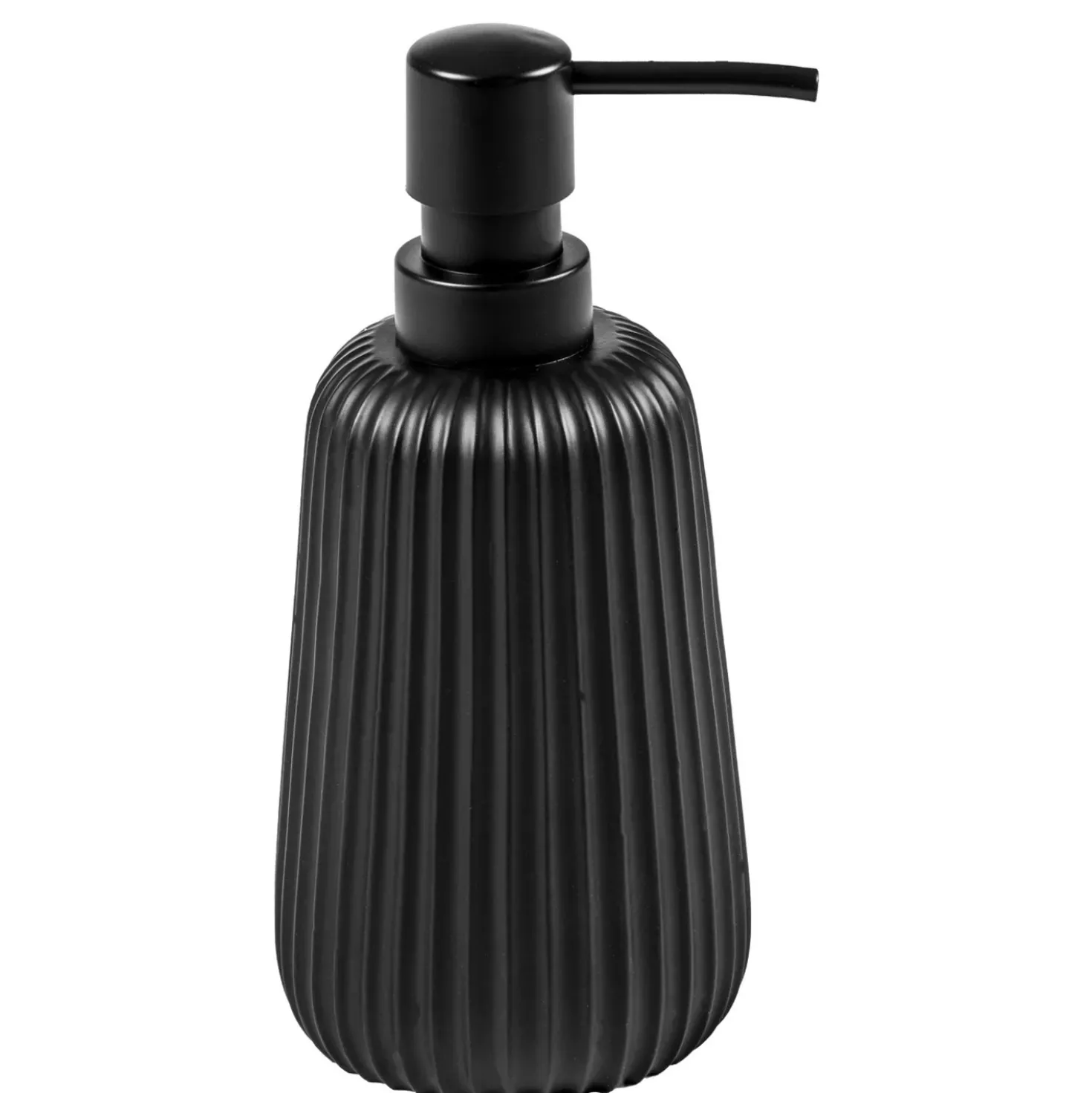Dispenser sapone Plissé in resina nero