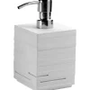 Dispenser sapone Quadrotto in resina bianco