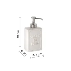 Dispenser sapone Vivienne in ceramica bianco