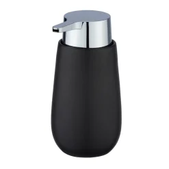 Dispenser sapone Wenko Badi in ceramica 320 ml nero