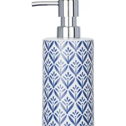Dispenser sapone Wenko Lorca in ceramica blu