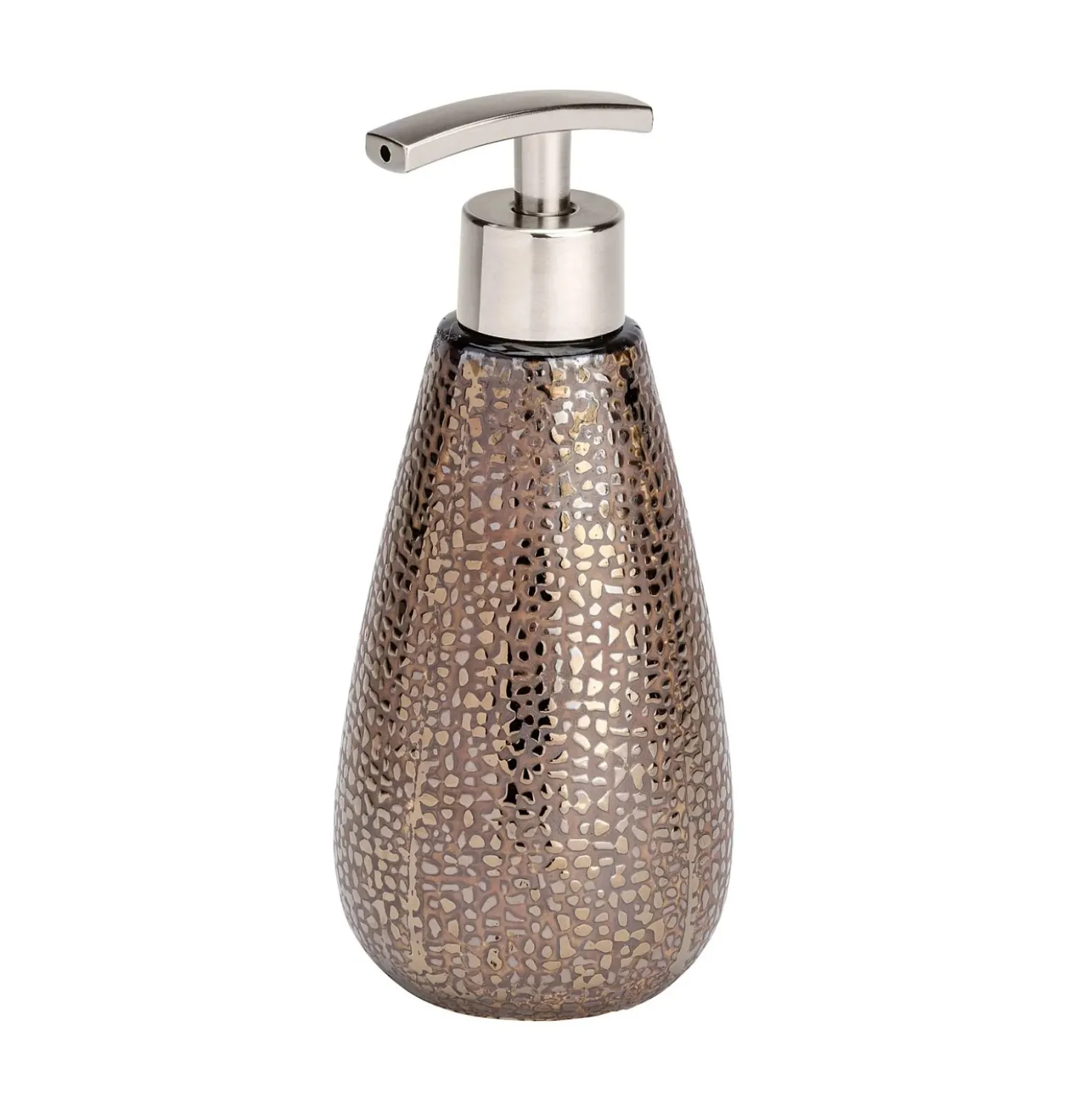 Dispenser sapone Wenko Marrakesh in ceramica marrone