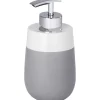 Dispenser sapone Wenko Malta in ceramica grigio-bianco