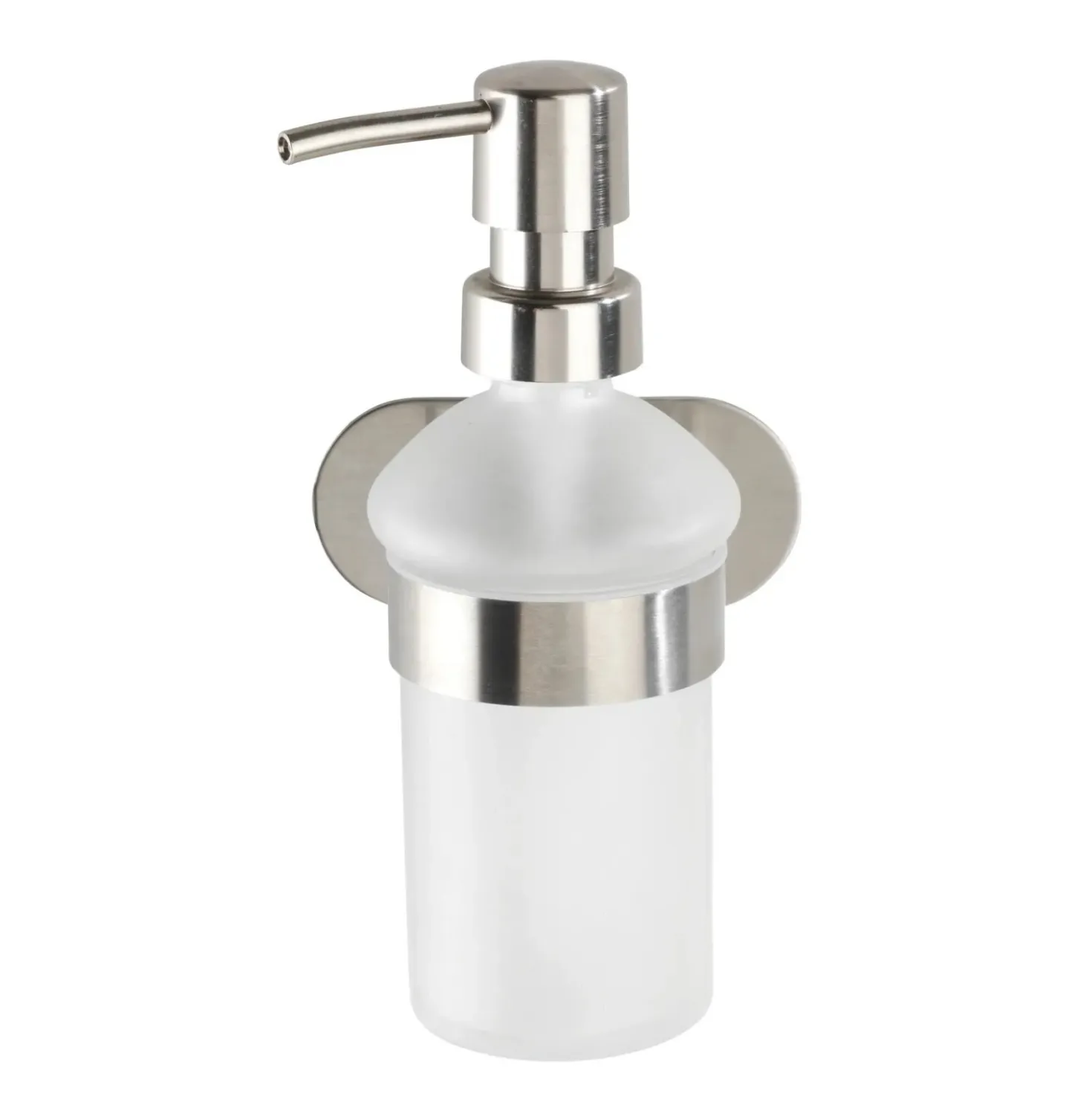Dispenser sapone Wenko Turbo-Loc Orea adesivo in acciaio inoxopaco 200 ml