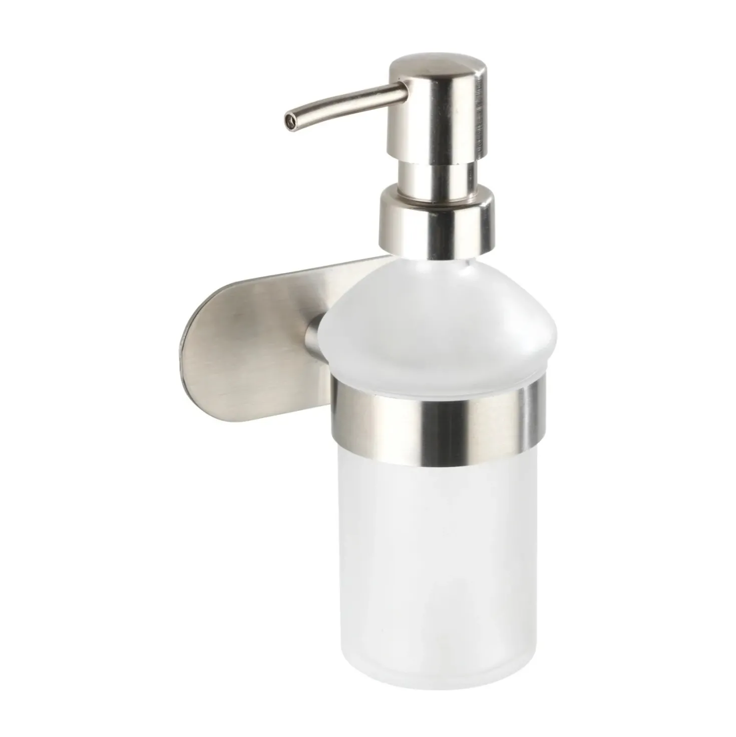 Dispenser sapone Wenko Turbo-Loc Orea adesivo in acciaio inoxopaco 200 ml