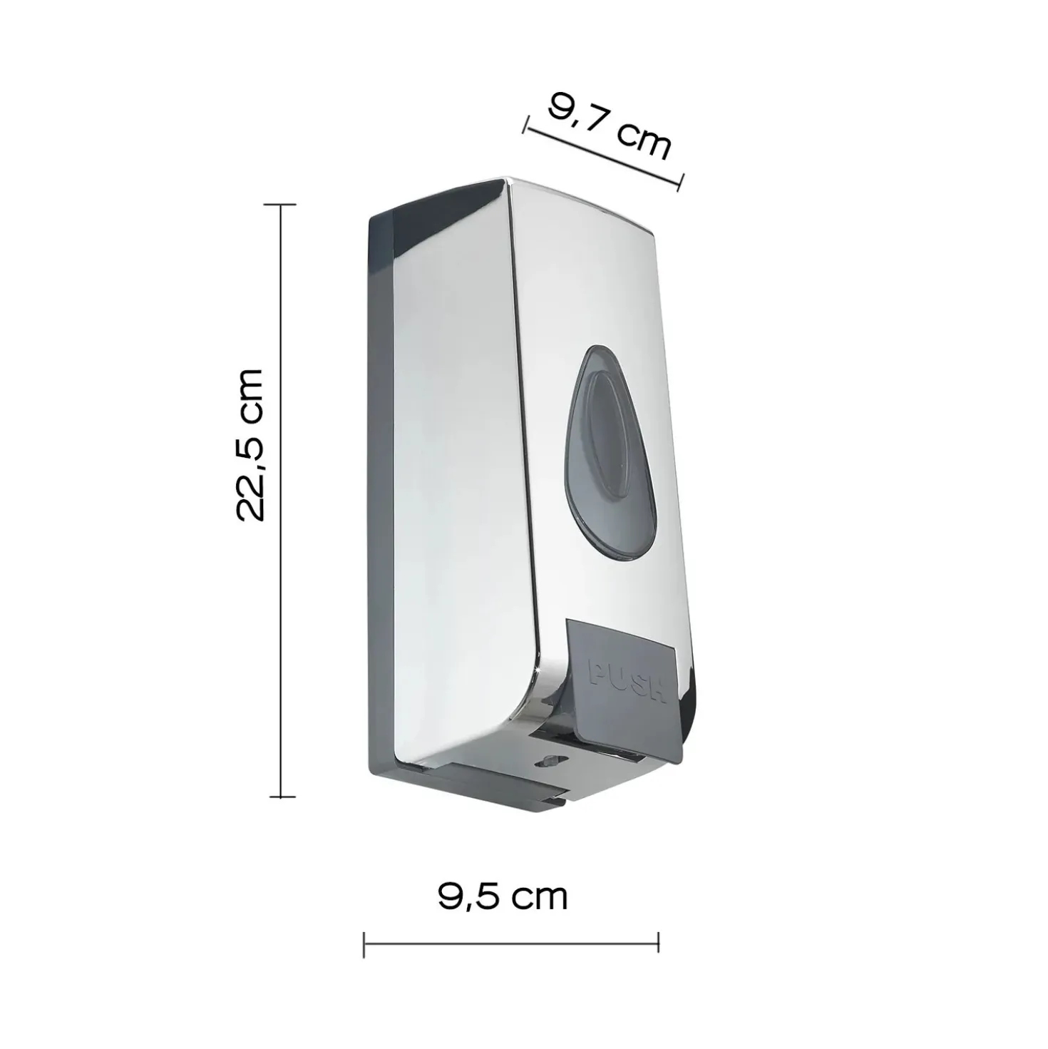 Dispenser sapone/gel igienizzante Halibut in resina cromo