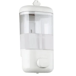 Dispenser sapone/gel igienizzante Push Pro in resina e ABS bianco
