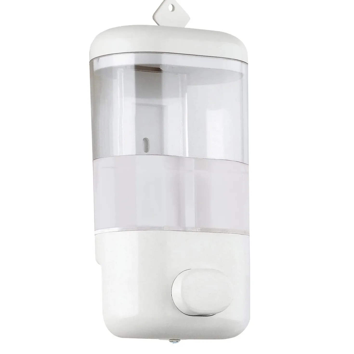 Dispenser sapone/gel igienizzante Push Pro in resina e ABS bianco