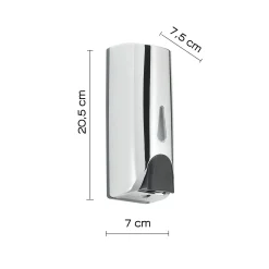 Dispenser sapone/gel igienizzante Squid in resina cromo