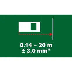 Distanziatore laser Bosch EasyDistance20 verde foresta